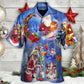 Christmas Merry Xmas Santa Claus Is Coming To Town - Hawaiian Shirt - Reefox