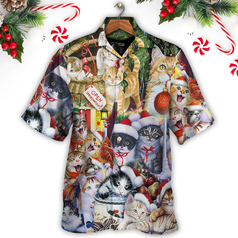 Christmas Cat Love Xmas - Hawaiian Shirt - Reefox