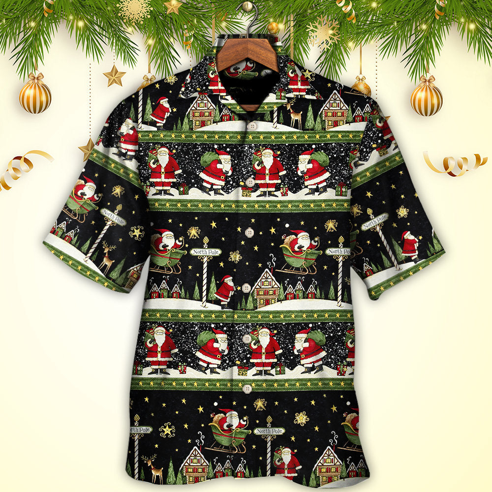 Christmas Santa Claus Big Night - Hawaiian Shirt - Reefox