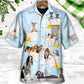 Dog Grooming Shower Happy In Bathroom - Hawaiian Shirt - Reefox