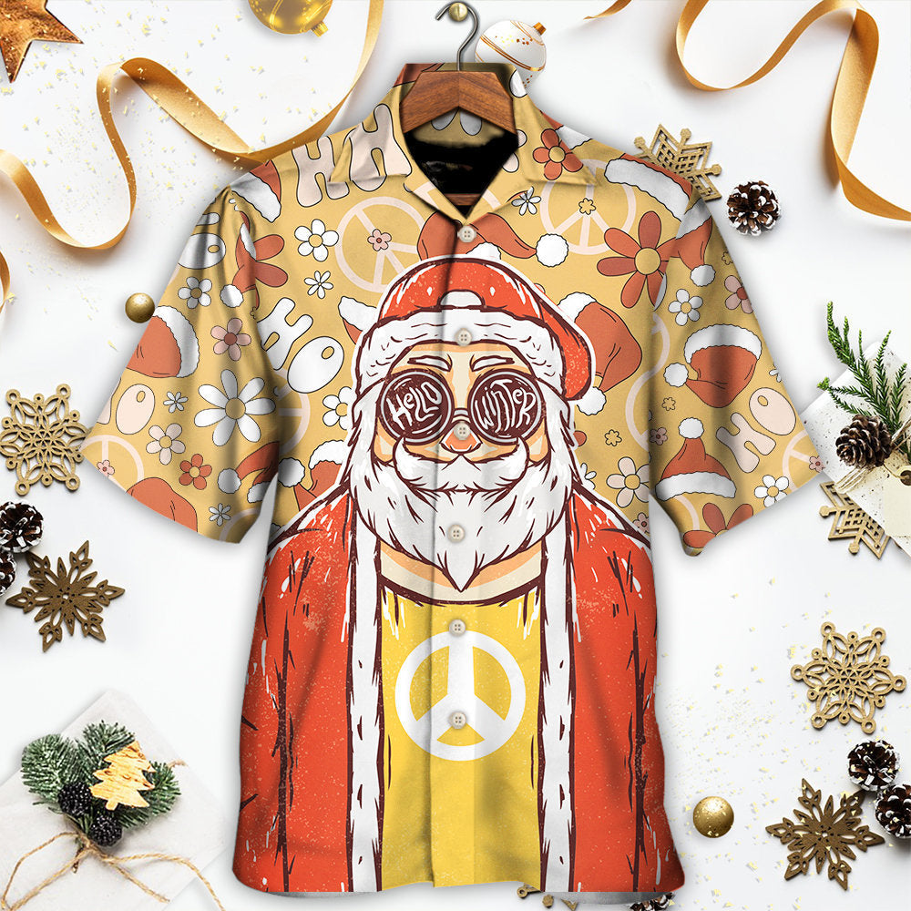 Christmas Santa Cutie Hippie Groovy - Hawaiian Shirt - Reefox