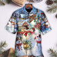 Christmas Snowman Lover Happy Couple Snowman - Hawaiian Shirt - Reefox