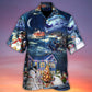 Christmas Santa Claus Family In Love Light Art Style - Hawaiian Shirt - Reefox