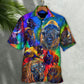 Bison Animals Colorful Bisons - Hawaiian Shirt - Reefox