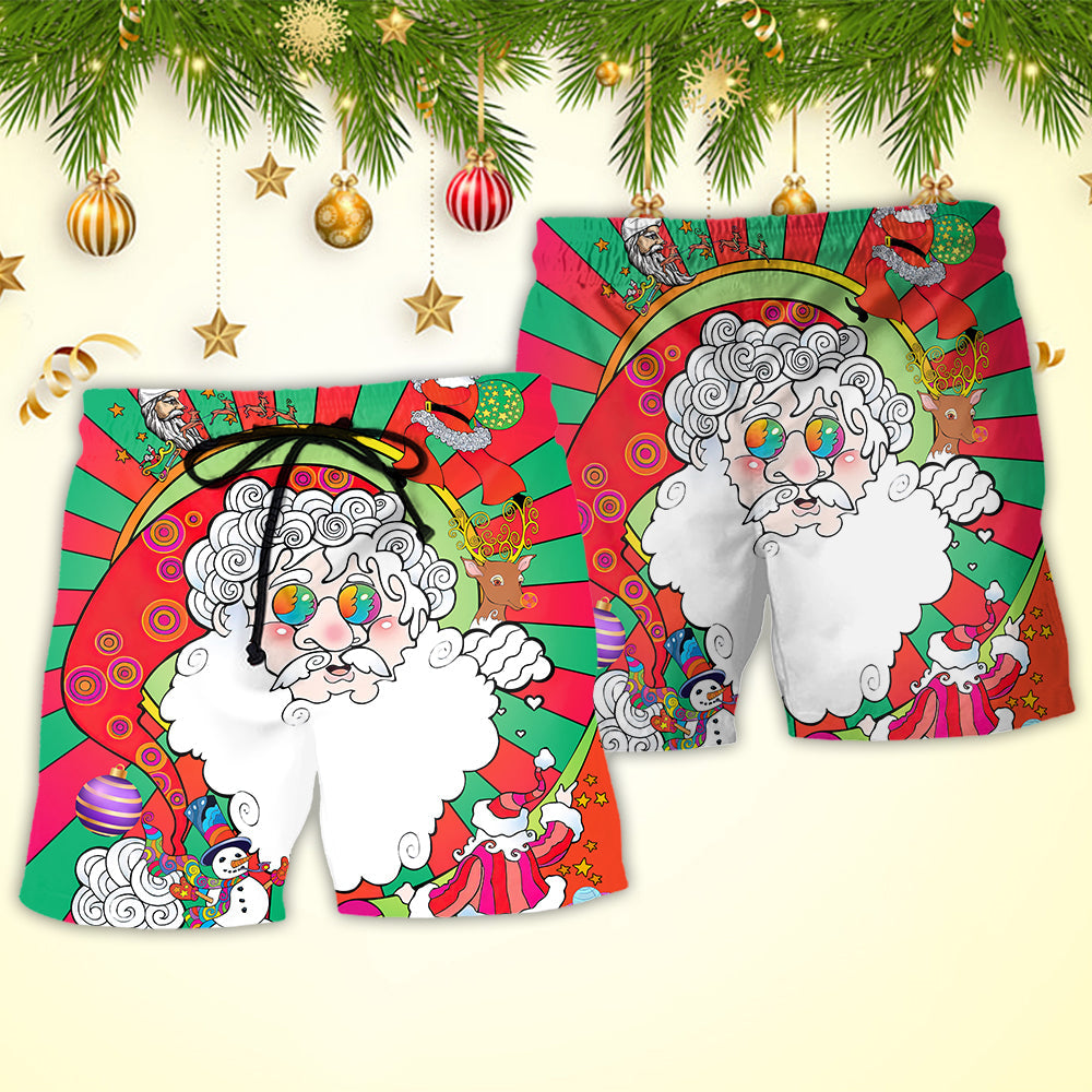 Hippie Santa Fantasy World Unreal - Beach Short Reefox - Owls Matrix LTD