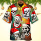 Christmas Bad Santa Skull Love Xmas Galaxy - Hawaiian Shirt - Reefox