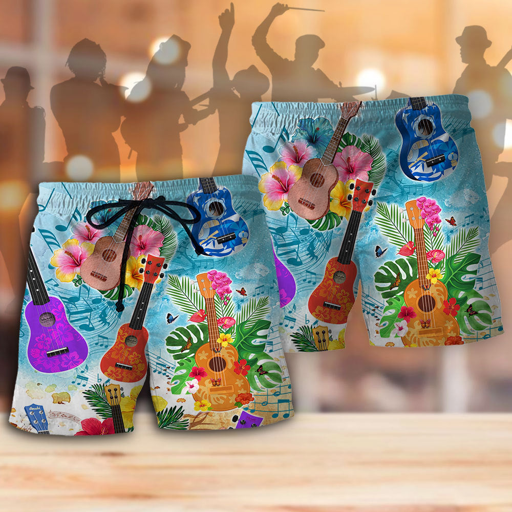Guitar Tropical Hawaii Ukulele - Beach Short Reefox - Owls Matrix LTD