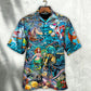 Shark Bar With Animal Underwater - Hawaiian Shirt - Reefox