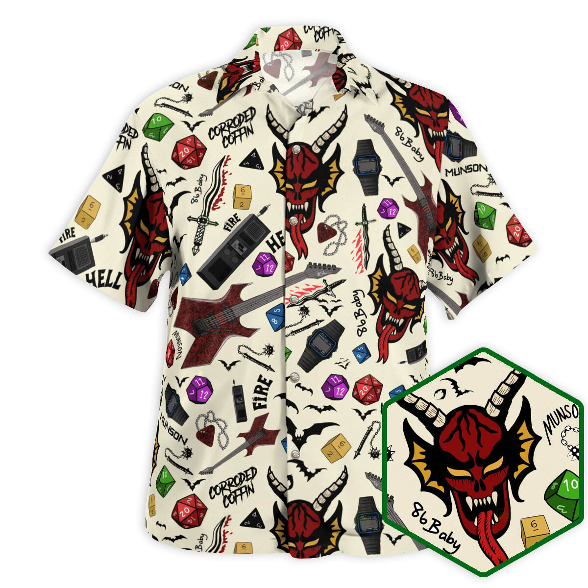 DnD Dungeon Crawlers Club ST - Hawaiian Shirt - Reefox