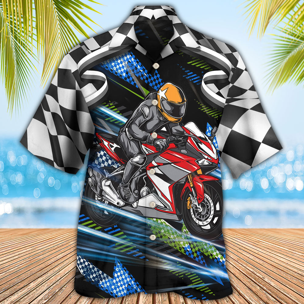 Motorbike Dog I Like Dogs And Motogp - Hawaiian Shirt - Reefox
