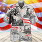 Train Independence Day Retro Train US Flag - Hawaiian Shirt - Reefox