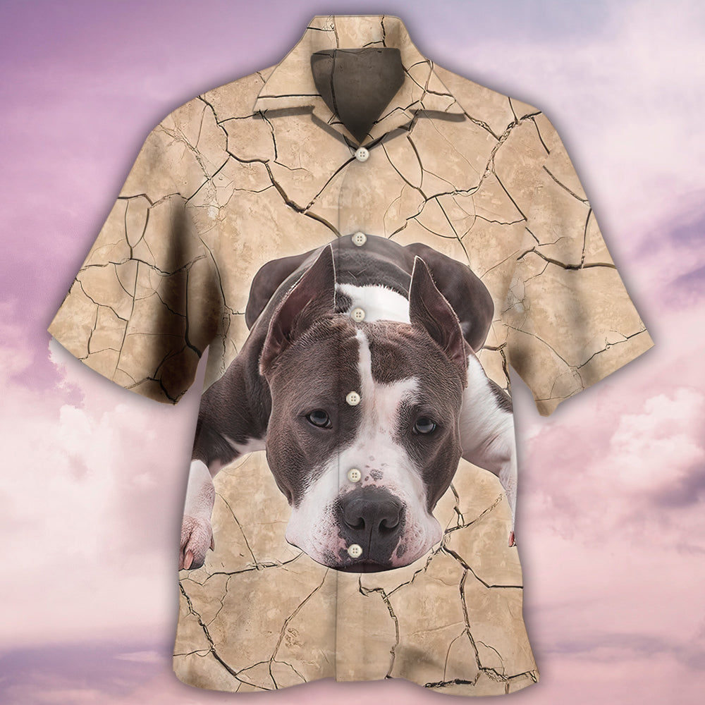 Pitbull On The Ground - Hawaiian Shirt - Reefox