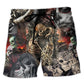 Beach Short / Adults / S Skull Marrying A Perfect Wife - Beach Short Reefox - Owls Matrix LTD