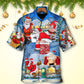 Christmas Rebellious Santa Claus Drunk Beer Troll Xmas Funny - Hawaiian Shirt - Reefox