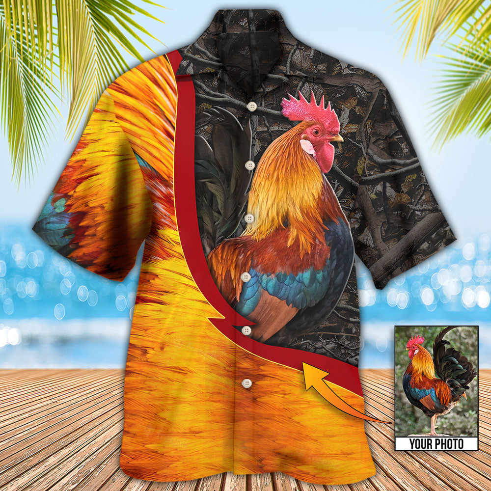 Chicken Rooster Beautiful Style Custom Photo - Hawaiian Shirt - Reefox