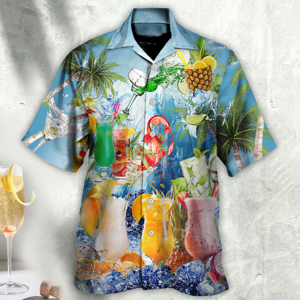 Cocktail Summer With Pieces Of Fruit So Fresh - Hawaiian Shirt - Reefox