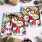 Christmas Snowman Merry Xmas And Happy New Year Art Style - Beach Short Reefox - Owls Matrix LTD