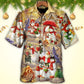 Christmas Snowman Couple Love Xmas Cool - Hawaiian Shirt - Reefox