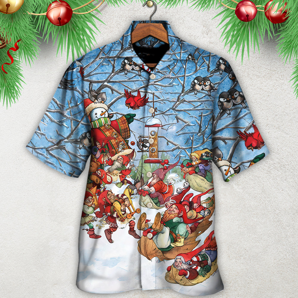 Christmas Gnome Play Winter Christmas - Hawaiian Shirt - Reefox