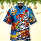 Christmas Dragon Family In Love Light Art Style - Hawaiian Shirt - Reefox