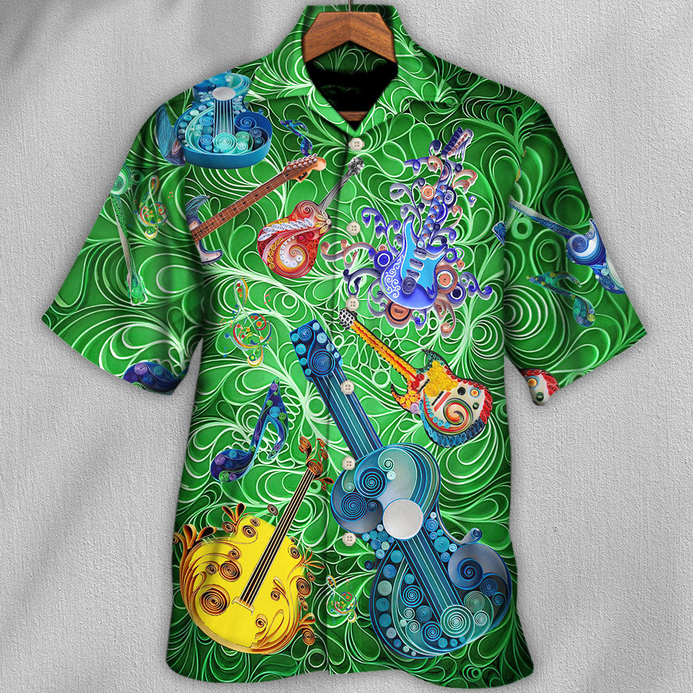 Guitar Love Green - Hawaiian Shirt