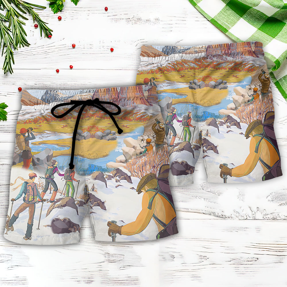 Climbing Life's A Climb But The View Is Great - Beach Short Reefox - Owls Matrix LTD