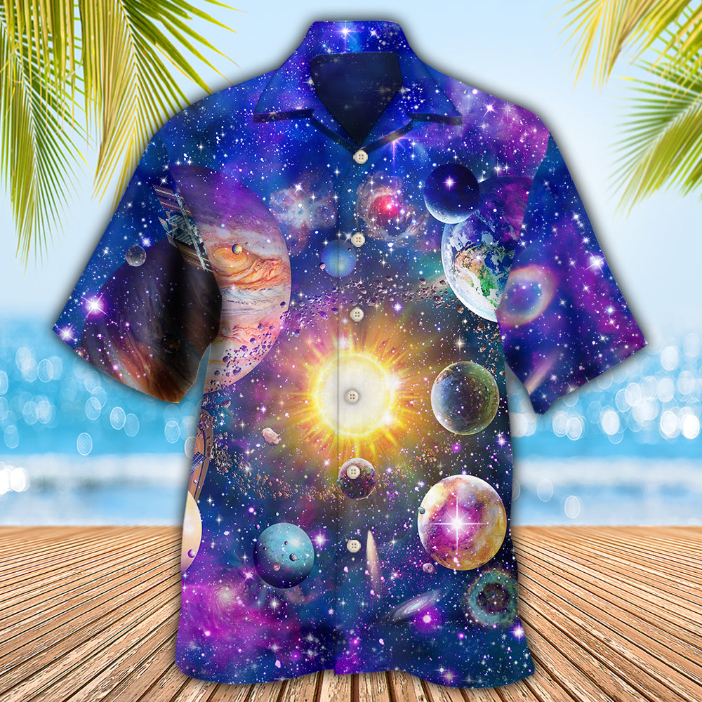 Galaxy Astronomy Galaxy Colorful Solar - Hawaiian Shirt - Reefox