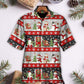 Christmas Santa Claus And Snowman Happy Xmas - Hawaiian Shirt - Reefox