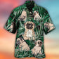 Pitbull Yoga Tropical Yoga Pose Funny - Hawaiian Shirt - Reefox