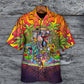 Disc Golf Ball Games Tree Tropical Island Paradise - Hawaiian Shirt - Reefox