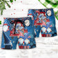 Independence Day Cute Three Trio Gnome 4th Of July - Beach Short Reefox - Owls Matrix LTD