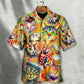 Cat Funny Lover Cat Colorful Painting Art Style - Hawaiian Shirt - Reefox