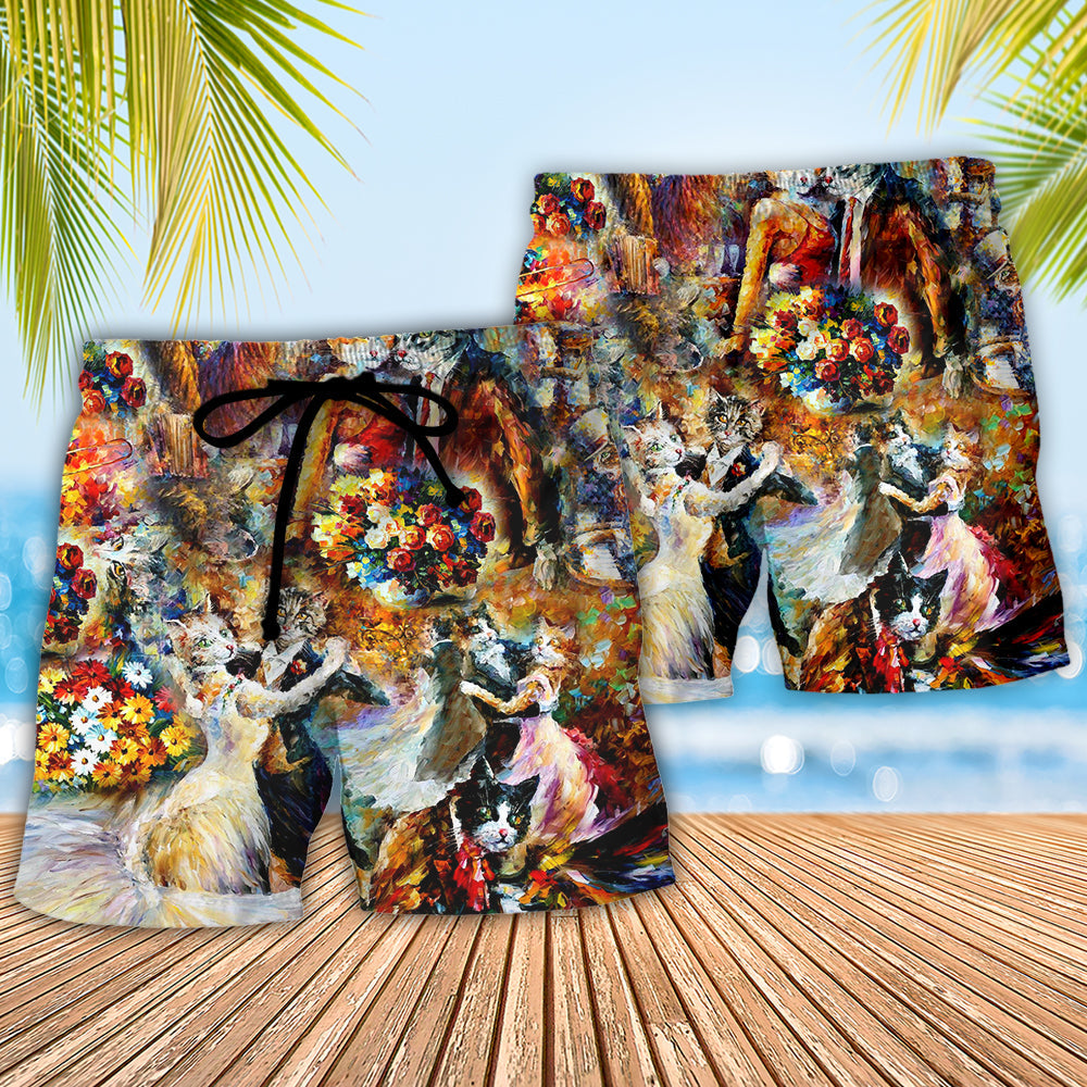 Cat Sound Of The Dance - Beach Short Reefox - Owls Matrix LTD