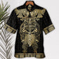 Viking Warrior The Raven Yellow Of Odin - Hawaiian Shirt - Reefox