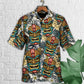 Tiki Tribal Mask With Tropical Leaves - Hawaiian Shirt - Reefox