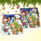 Christmas Snowman Merry Christmas Night - Beach Short Reefox - Owls Matrix LTD
