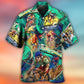 Cycling And Tennis Lover Abstract Painting - Hawaiian Shirt - Reefox