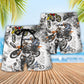 Motorcycle Ride Hard And Cool - Beach Short Reefox - Owls Matrix LTD