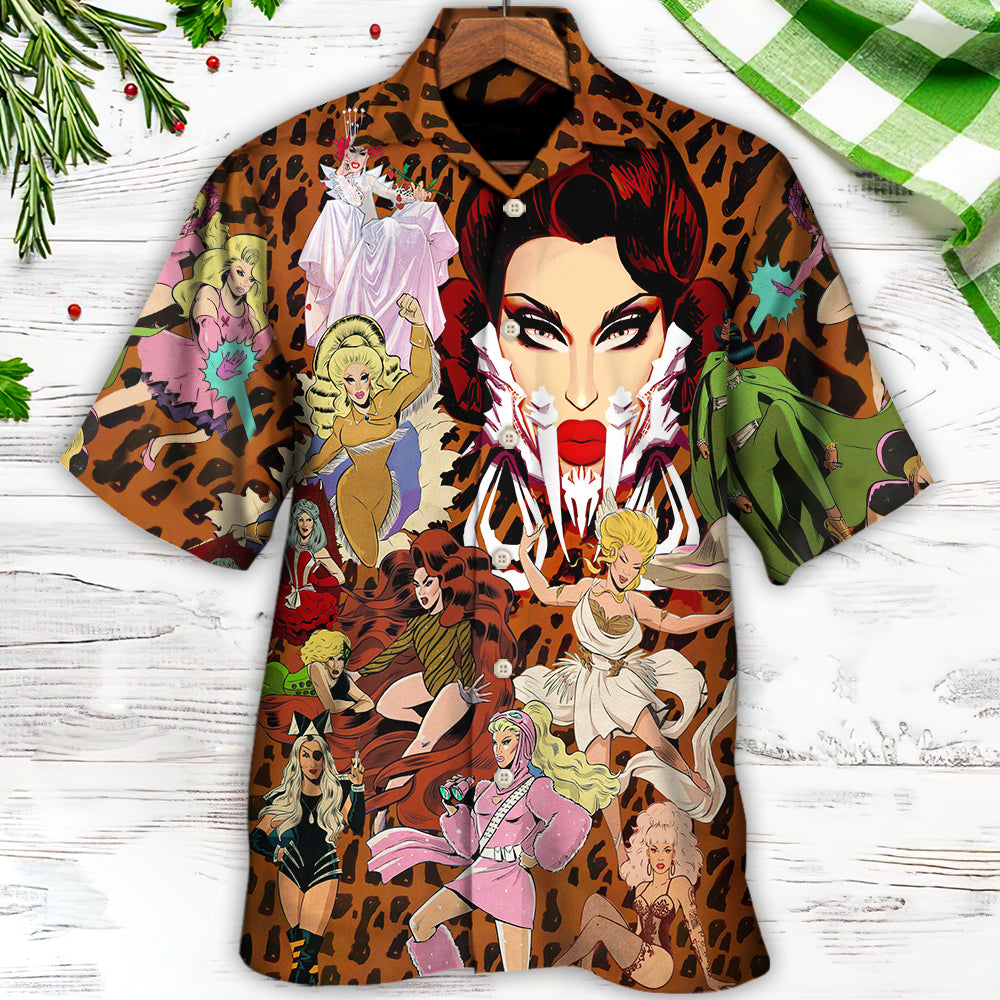 Drag Queen Born To Be Queen - Hawaiian Shirt - Reefox