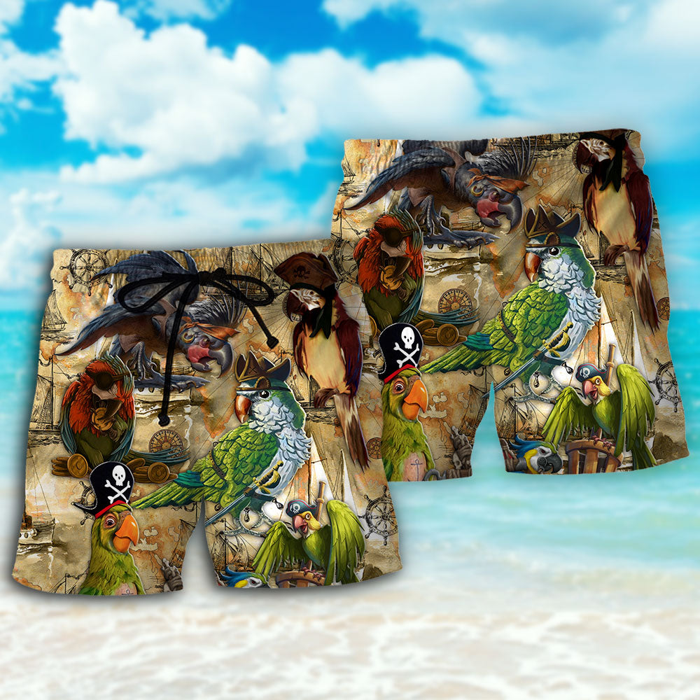 Parrot Pirates Life Vintage - Beach Short Reefox - Owls Matrix LTD