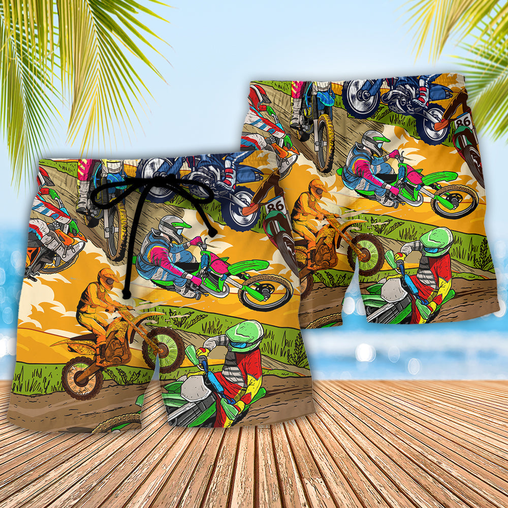 Motorcycle What Is Life Without A Little Risk I'm Cool - Beach Short Reefox - Owls Matrix LTD