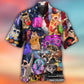 Cat Independence Day Cat Rocker Happy - Hawaiian Shirt - Reefox