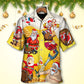 Christmas Santa Claus Drunk Beer Funny Troll Xmas - Hawaiian Shirt - Reefox