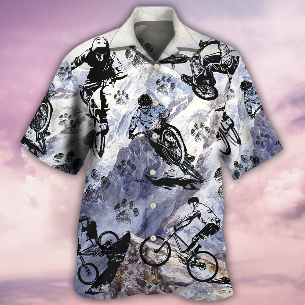Bike I Like Dogs - Hawaiian Shirt - Reefox