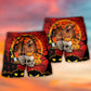 Halloween Dachshund Pumpkin Scary Red - Beach Short Reefox - Owls Matrix LTD