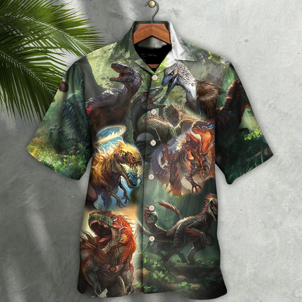 Dinosaur I Am Roar In The Jungle - Hawaiian Shirt - Reefox