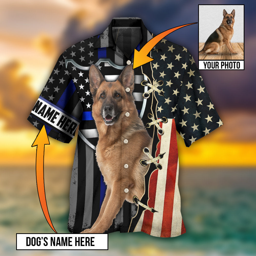 German Shepherd Dog Various Style Custom Photo Personalized - Hawaiian Shirt - Reefox