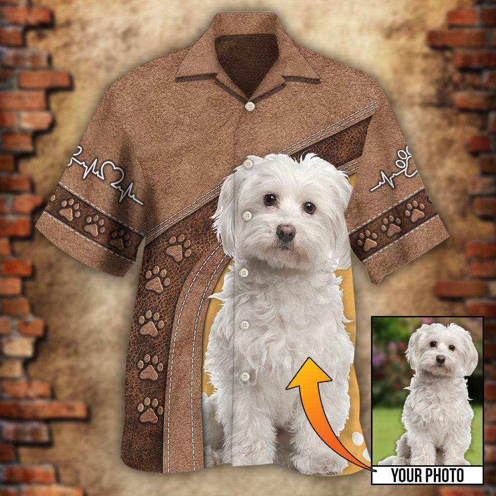 Dog Paw Various Style Custom Photo Personalized - Hawaiian Shirt - Reefox