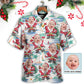 Christmas Santa Summer Beach Custom Photo - Hawaiian Shirt - Reefox