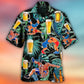 Beer And Wrestling Tropical Pattern - Hawaiian Shirt - Reefox